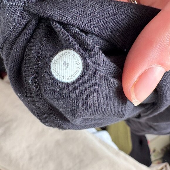 Lululemon Inner Glow Short 3" *Terry Black Size 4 - Picture 5 of 5